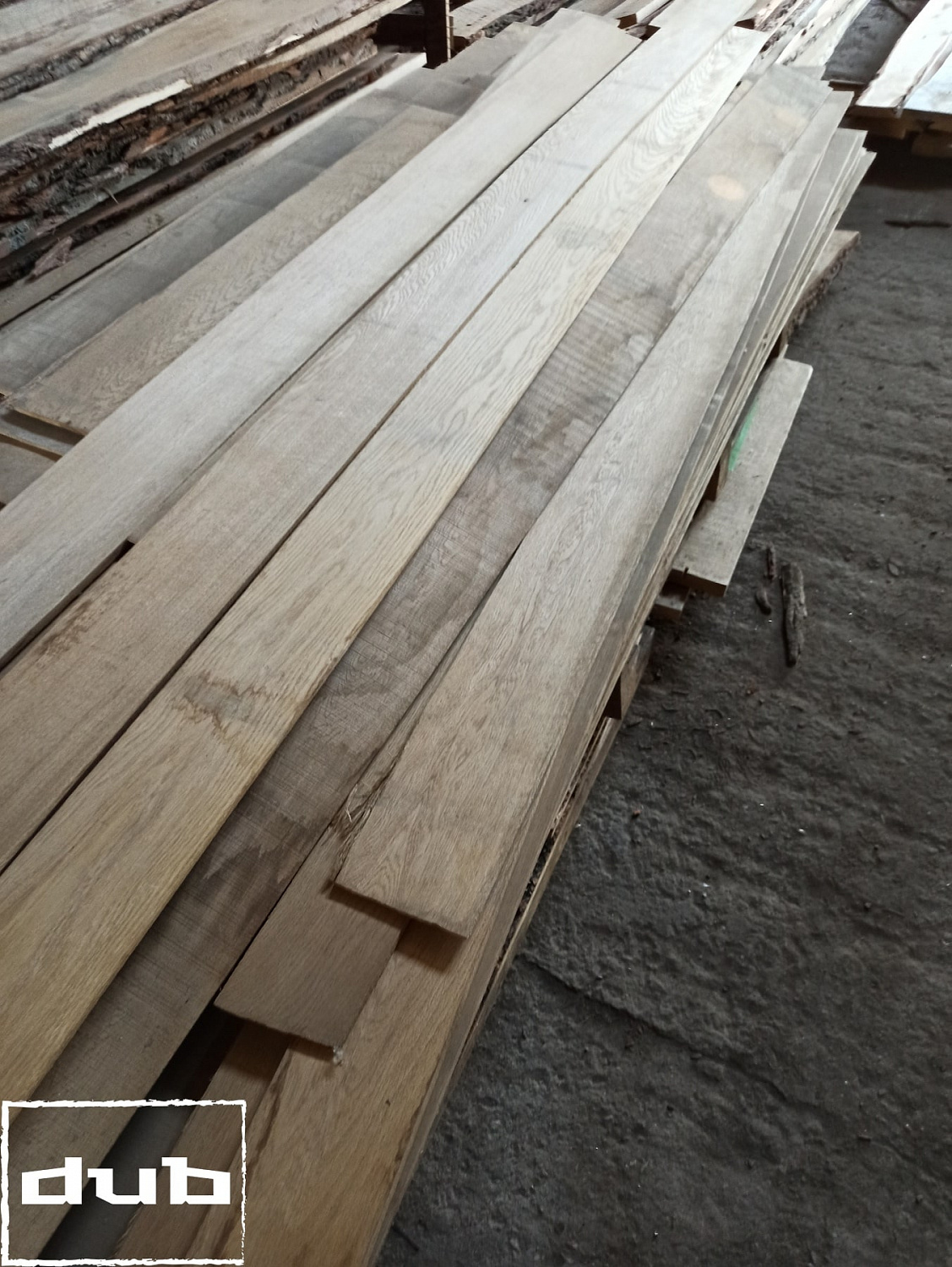 Ламель пиленая из дуба сорт - AB 1500-2000х80х6